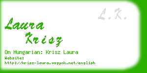 laura krisz business card